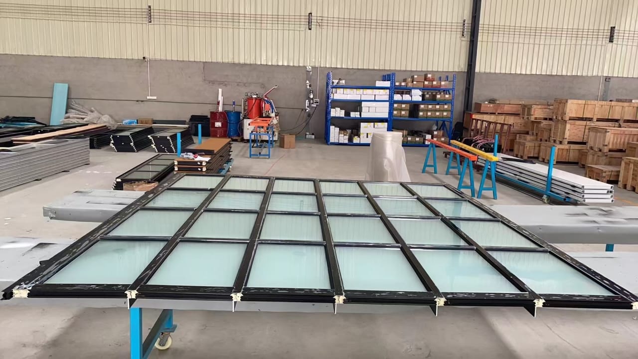 Frosted Lite Assembly — aluminum garage door installation
