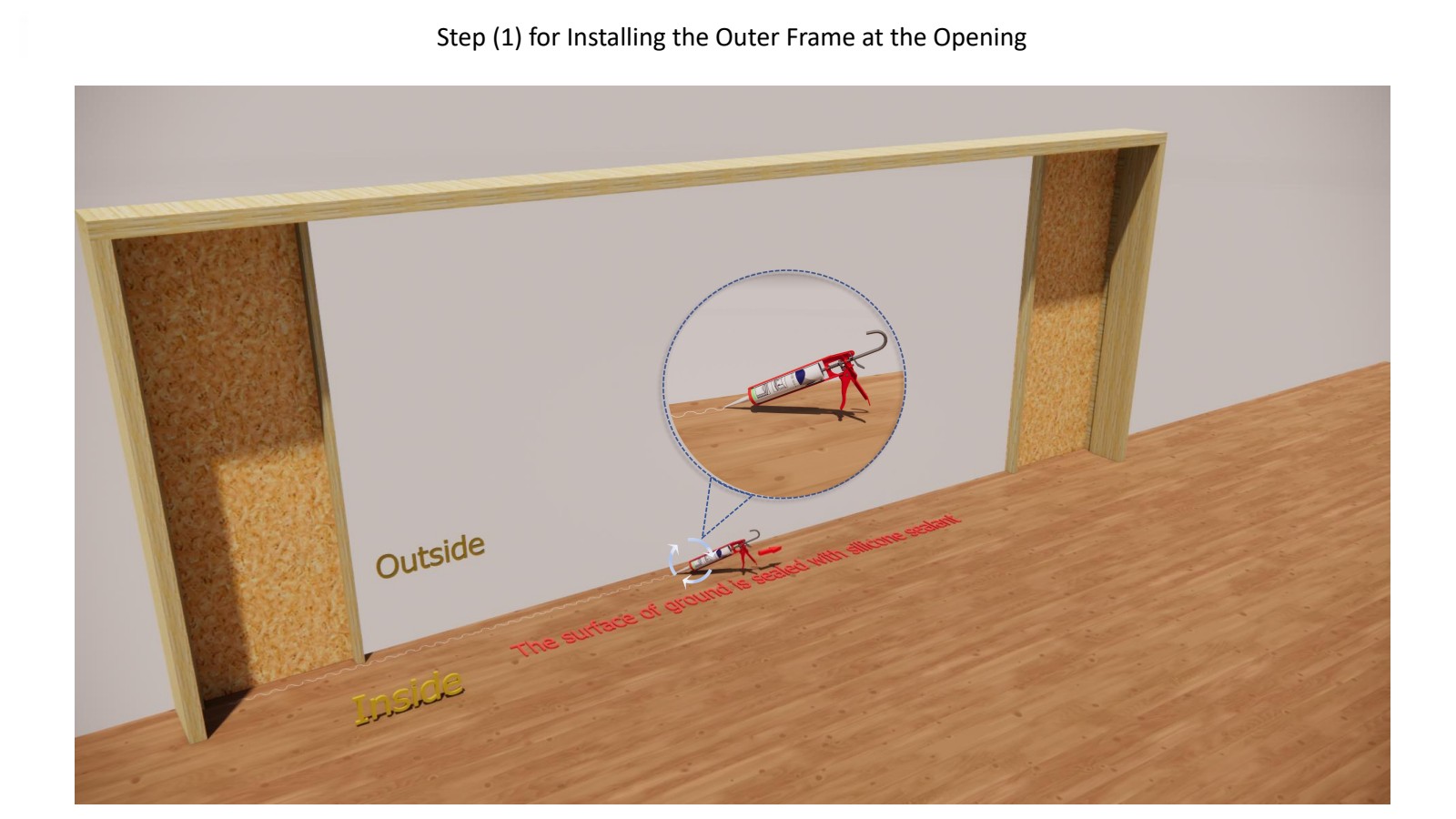 Pocket glass door installation — Panel & Hardware Installation