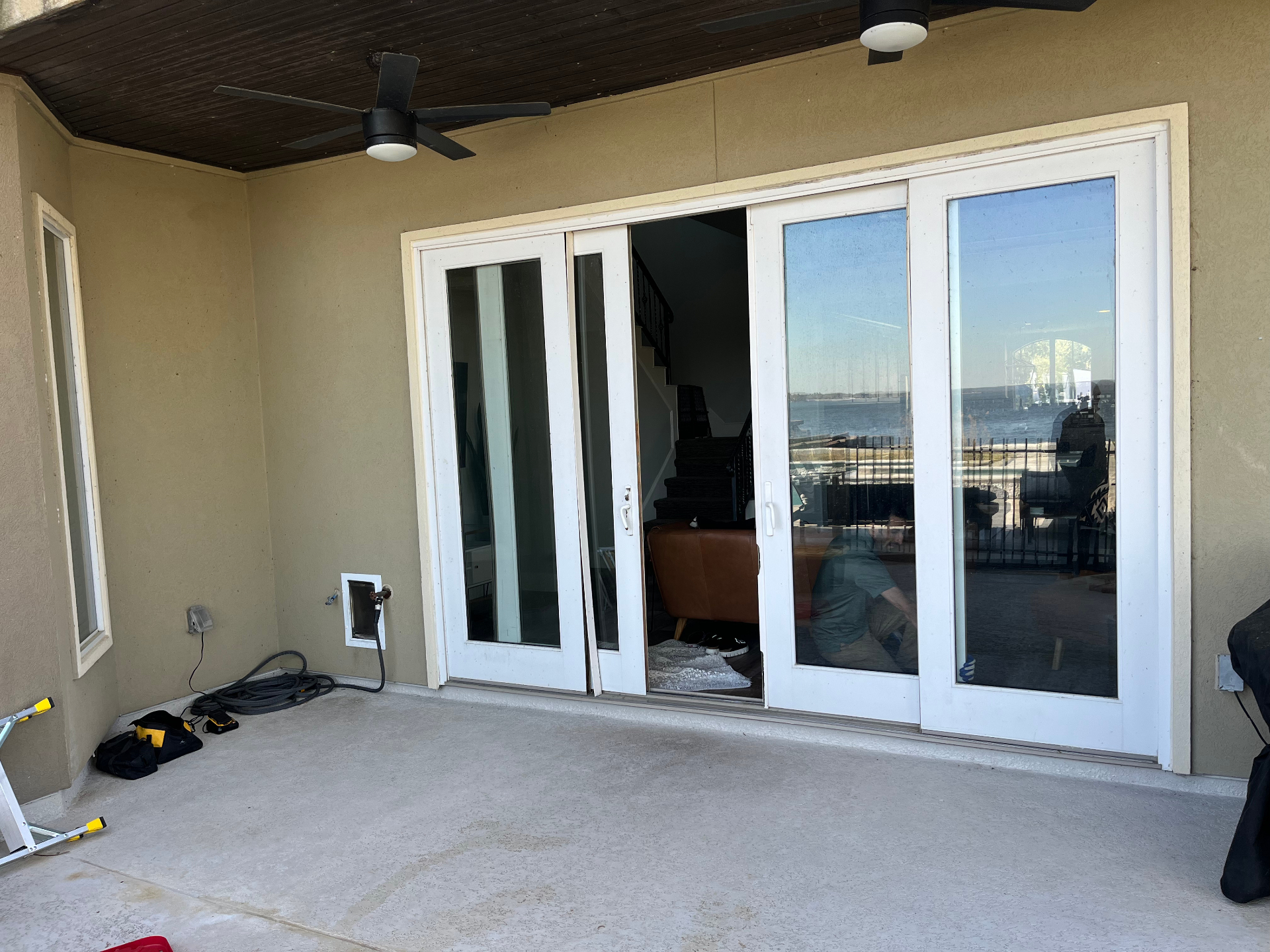 Before: Lake Conroe Patio Remodel